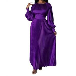NEW HIGHLIGHT pleated dress in purple